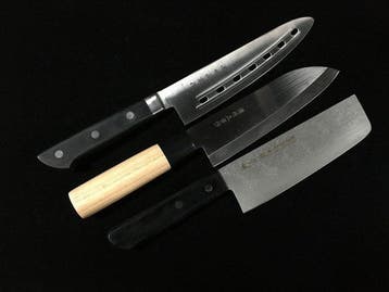 New Set of 3 Noshu Masamune Japanese Knives - Santoku,