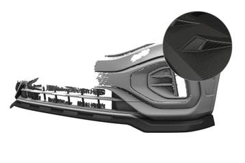 Beker spoilerlip voor VW T-Roc (Type A1) R CSL923-M, Verzenden