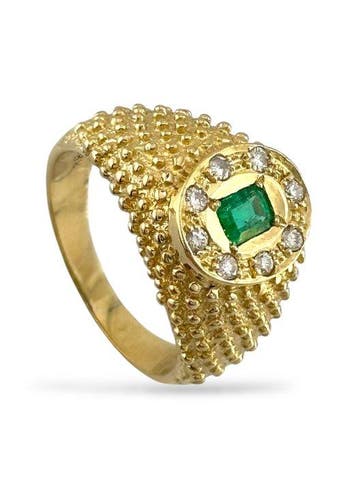 Ring - 18 karaat Geel goud, 18K geelgouden ring met 0,30 ct, Nieuw