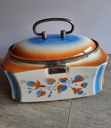 Boîte à biscuits - Faience
