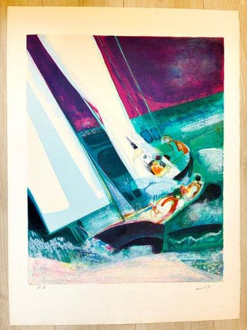 Paul Ambille (1930-2010) - Les voiliers - Lot de 2