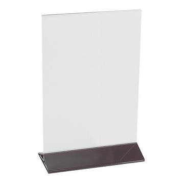 Menu standaard transparant plexiglas A5 15x21(h)cm EMGA, Verzenden