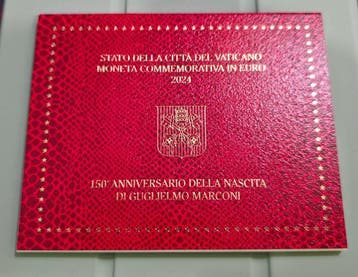 Vaticaan. 2 Euro 2024 Guglielmo Marconi (Zonder