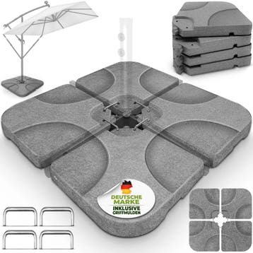 Parasolvoet - Parasoltegels - Vulbaar - Voor kruisvoet - Gri, Tuin en Terras, Verzenden, Nieuw
