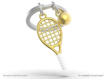 Metalmorphose TENNIS RACKET KEYRING, Ophalen of Verzenden