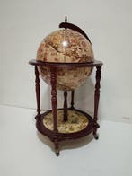 Bar - Hout, pasta - Wereldbol-barmeubel, likeurkast