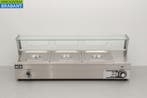 HCB RVS Bain marie 3 x 1/2 GN 95 cm 230V Horeca, Ophalen of Verzenden
