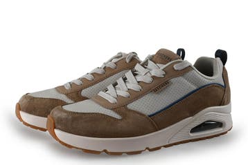 Skechers Sneakers in maat 43 Beige, Kleding | Heren, Schoenen, Overige kleuren, Verzenden, Zo goed als nieuw, Skechers