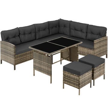 tectake Wicker zitgroep Barletta - natuur, Verzenden, Nieuw