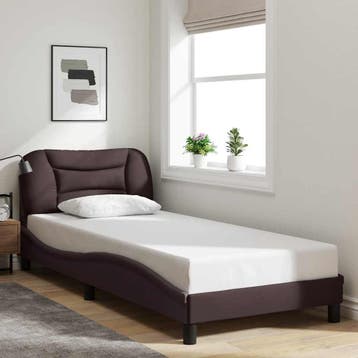 vidaXL Bedframe zonder matras Hvar 80x200 cm stof, Verzenden