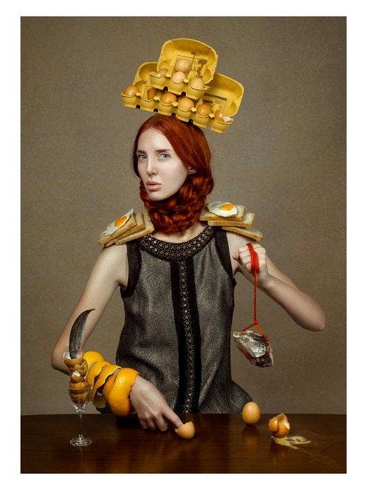 Elena Paraskeva - Breakfast Meltdown (Baryta Silk), Antiquités & Art, Art | Objets design