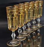 Artemisia - Flûte à champagne (6) - Monet - Cristal, oro