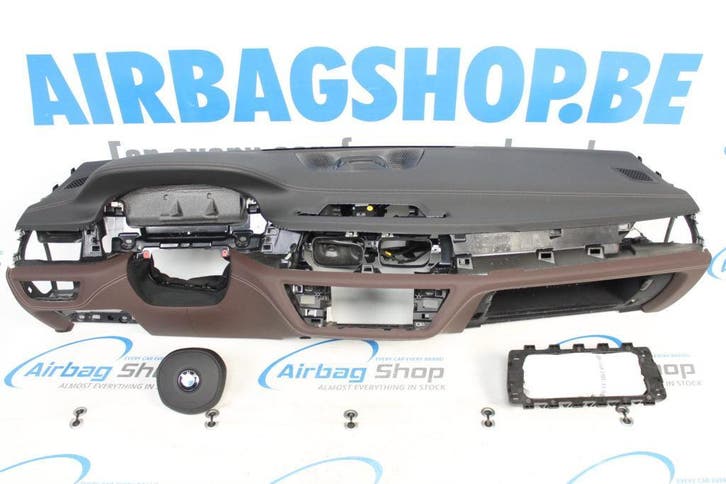 AIRBAG KIT – TABLEAU DE BORD M CUIR BRUN/NOIR COUTURE HUD BM, Autos : Pièces & Accessoires, Tableau de bord & Interrupteurs, BMW