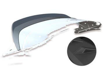 Achtervleugel met ABE voor Opel Corsa F HF647-L, Auto-onderdelen, Verzenden, Nieuw