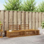 vidaXL Buiten bank set Naturel 203,5 x 83 x 73 cm Massief, Verzenden, Nieuw