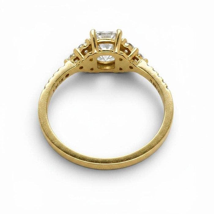 Bague - 18 carats Or jaune - Diamants certifiés IGI, Bijoux, Sacs & Beauté, Bagues