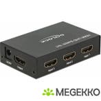 Delock 18683 HDMI UHD-schakelaar 3 x HDMI in > 1 x HDMI uit, Verzenden, Nieuw