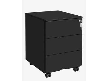 Veiling - Hoppa Verrijdbaar Ladeblok Zwart - Retourartikel, Maison & Meubles, Armoires | Commodes