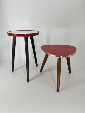 Tables gigognes - Bois, Formica - Ensemble de deux tables