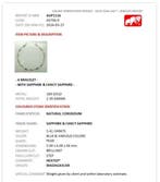 Bracelet - 18 carats Or jaune - 5.41ct. tw. Saphir -, Bijoux, Sacs & Beauté