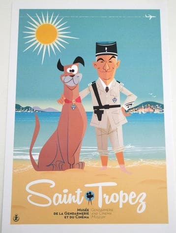 Monsieur Z - Saint tropez - 2 Posters Musée de la