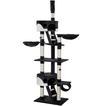 tectake Krabpaal Hansi 260cm - zwart / wit, Verzenden