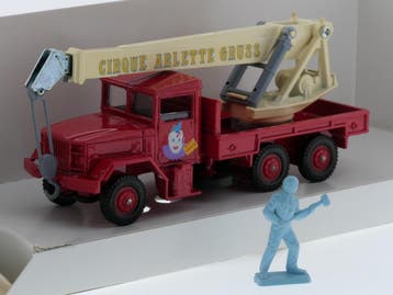 Schaal 1:50 Solido Ref. 836 kaiser jeep - Grue Circus Arl..., Hobby en Vrije tijd, Ophalen of Verzenden, Gebruikt