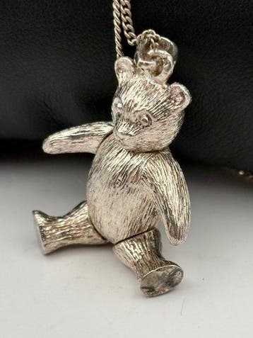 Zonder minimumprijs - Ketting met hanger Zilver - Beer