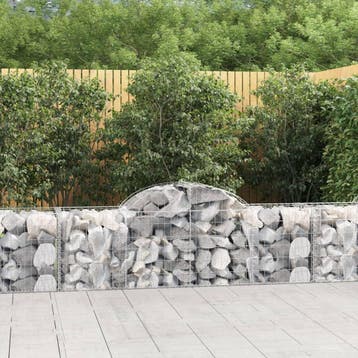 vidaXL Schanskorven 15 st gewelfd 200x50x60/80 cm, Verzenden