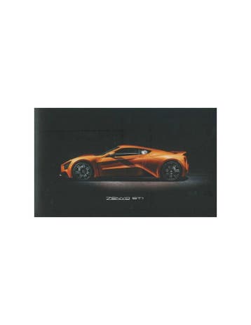 2014 ZENVO ST1 BROCHURE ENGELS, Nieuw