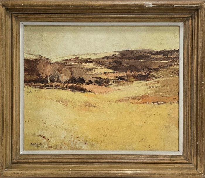 École française (XX) - Le calme de la vallée, Antiquités & Art, Art | Peinture | Classique