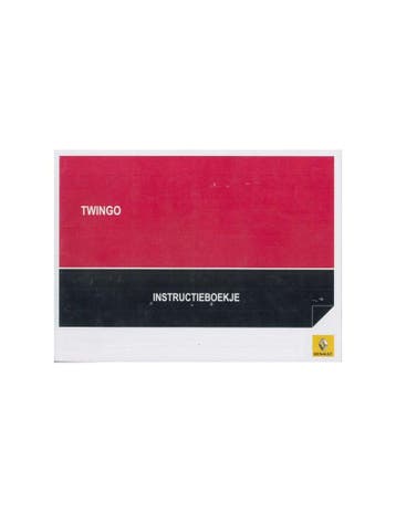 2008 RENAULT TWINGO INSTRUCTIEBOEKJE NEDERLANDS