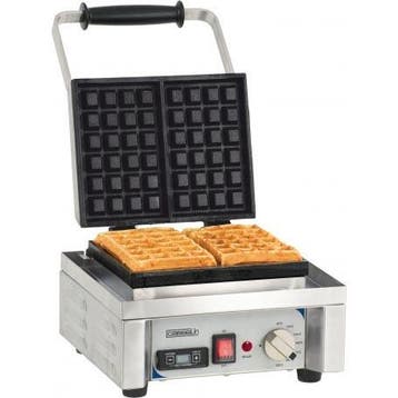 Wafelijzer | RVS | Enkel | 1.6kW | Bakplaat 6x4 |, Verzenden
