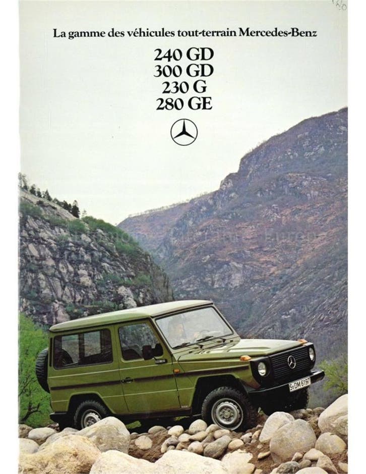 1979 MERCEDES BENZ G KLASSE BROCHURE FRANS, Boeken, Auto's | Folders en Tijdschriften