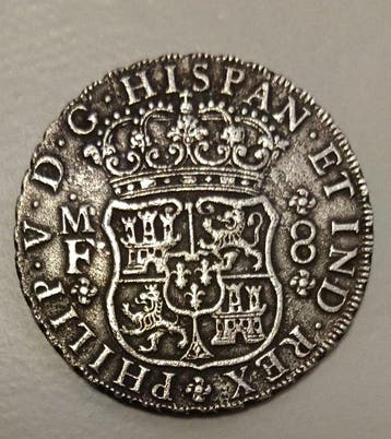 Espagne. Philippe V. 8 Reales 1736 Mexico MF