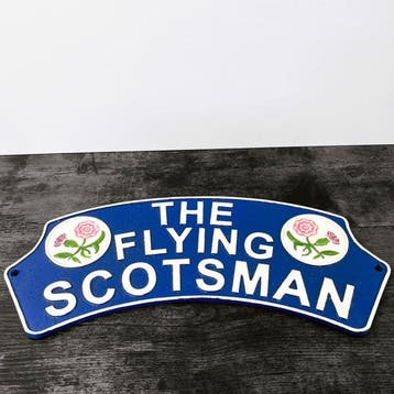The Flying Scotsman - Plaque - Railroad sign - Gietijzer, Hobby & Loisirs créatifs, Trains miniatures | Échelles Autre