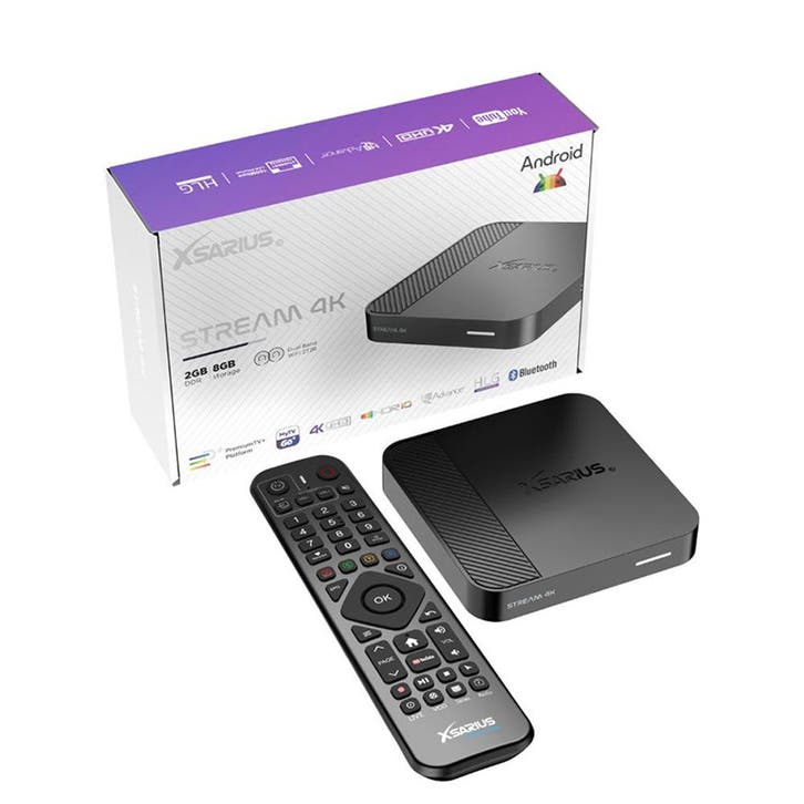 Xsarius STREAM 4K Android IPTV Streaming Box, Audio, Tv en Foto, Televisies, Nieuw, Ophalen of Verzenden