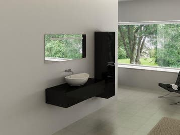 Veiling - badkamermeubel incl. spiegel/kraan 120x47cm
