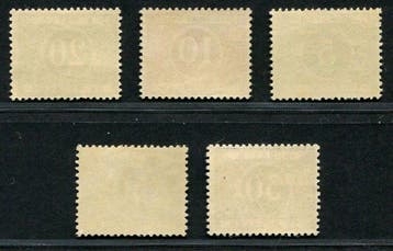België 1916 - Derde reeks strafportzegels - OBP/COB TX12/16, Gestempeld