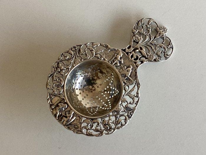 Theezeef (2) - .835 zilver - Antieke Oud Hollands, Antiek en Kunst, Antiek | Zilver en Goud