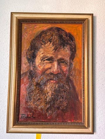 European School (XX), Signed T. Paul - Portrait of a Bearded