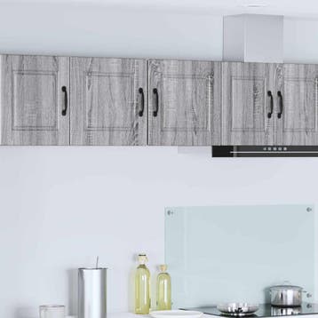 vidaXL Wandkast PORTO Grijs Sonoma 40 x 31 x 40 cm Bewerkt, Verzenden, Nieuw