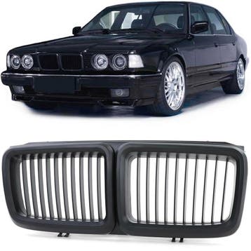 Grill mat zwart BMW 7 serie E32 model 1986 - 1994 B9648, Nieuw, BMW