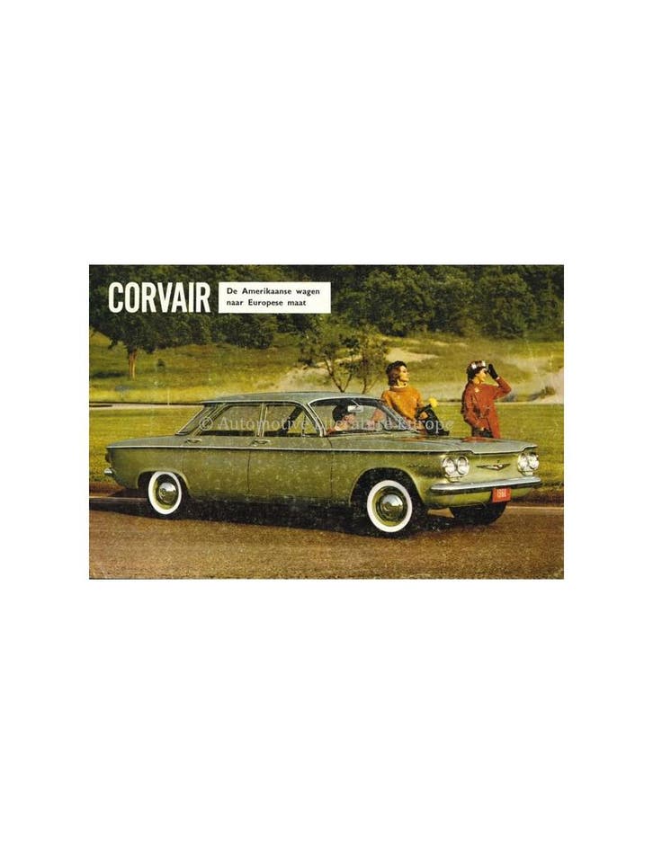 1960 CHEVROLET CORVAIR BROCHURE NEDERLANDS, Boeken, Auto's | Folders en Tijdschriften
