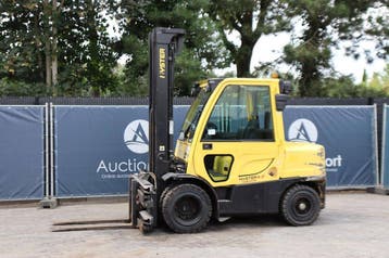 Veiling: Heftruck Hyster H4.0FT6 Diesel 2420kg 6.6m 2010, Ophalen