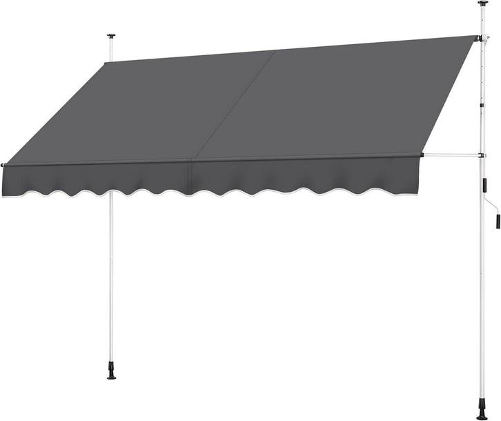 2dekans | Yaheetech Zongordijn met Telescopisch Frame en, Tuin en Terras, Parasols, Ophalen of Verzenden