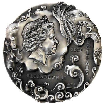 Niue. 2 Dollars 2020 2 oz $2 NZD Niue Silver Sun Wukong