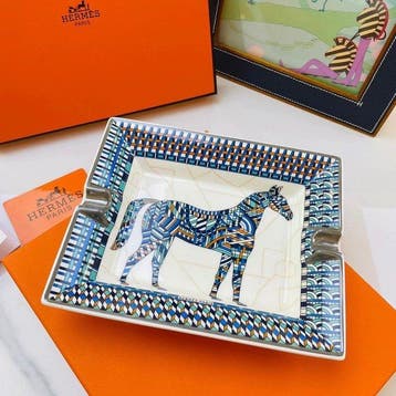 Hermès - Asbak - Porselein, Antiquités & Art