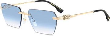 Dsquared2 Heren Zonnebril D2 0102/S Ovaal Metaal Heren Zo..., Verzenden