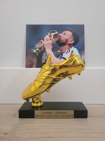 Gouden Schoen Leo Messi + Foto Leo Messi, Nieuw